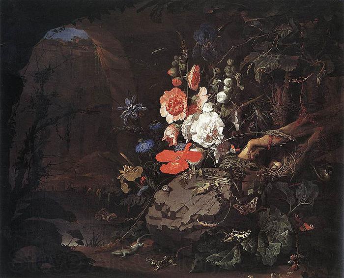 Abraham Mignon Nature as a Symbol of Vanitas Spain oil painting art